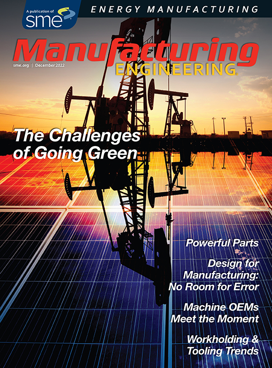 Manufacturing Engineering December 2022 cover